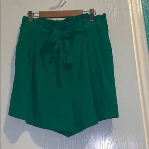 Bright Green Tie Shorts